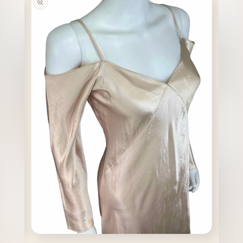 Vince. Elegante Women's Cream Dress - Picture 4 of 10